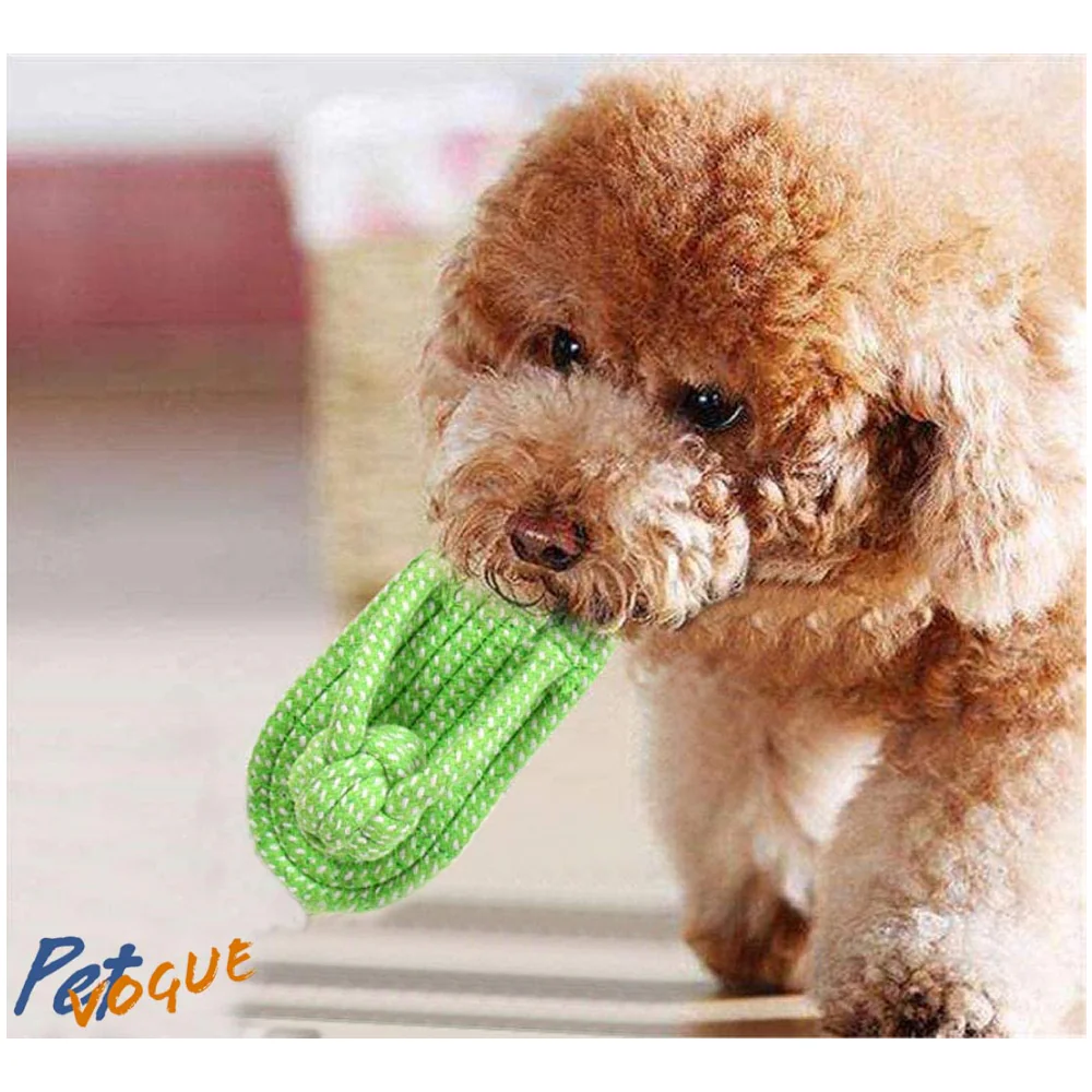Pet Vogue Sandal Shaped Rope Toy for Dogs | For Medium Chewers (Yellow) - Image 5