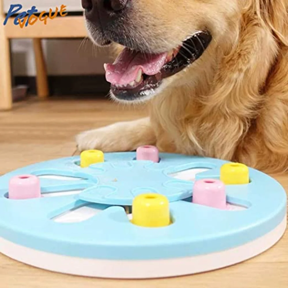 Pet Vogue Slow Feeder Puzzle Toy with Dispenser for Dogs and Cats (Blue) - Image 6