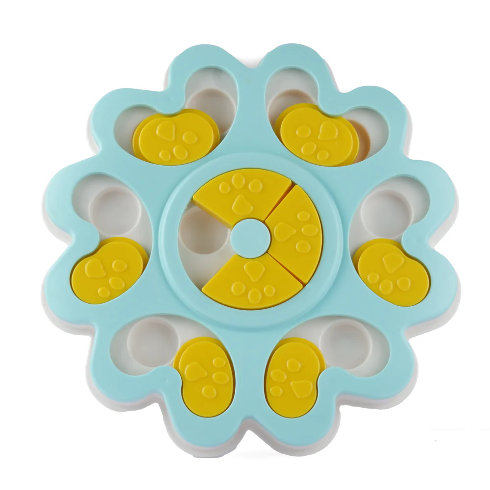 Pet Vogue Slow Feeder Flower Shaped Toy for Dogs and Cats (Blue) - Image 2