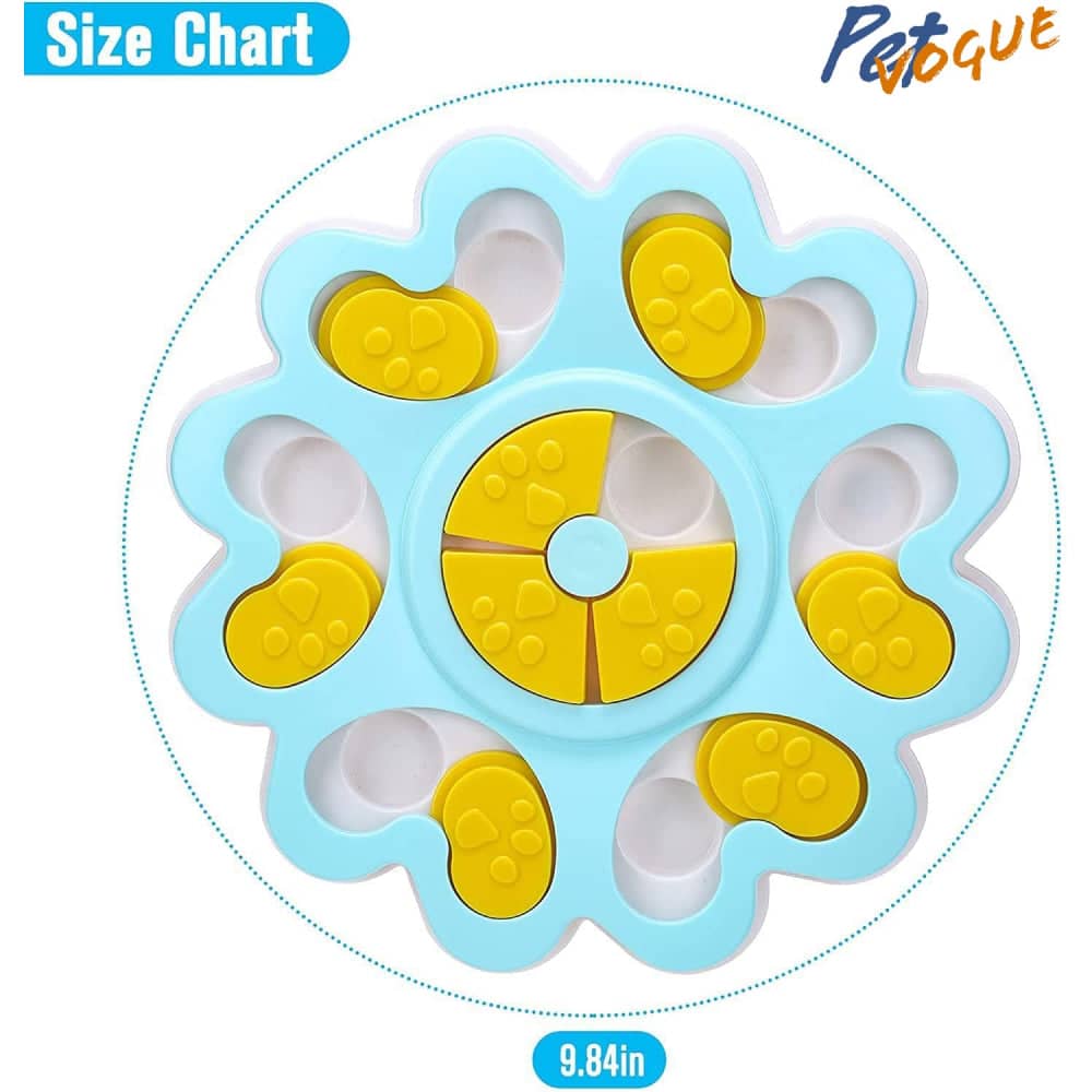 Pet Vogue Slow Feeder Flower Shaped Toy for Dogs and Cats (Blue) - Image 6