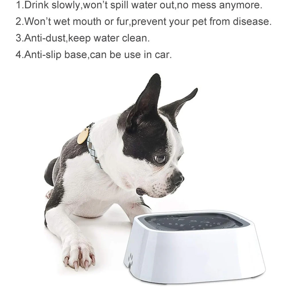 Pet Vogue Slow Feeder No Spill Drinking Water Bowl for Dogs and Cats - Image 3