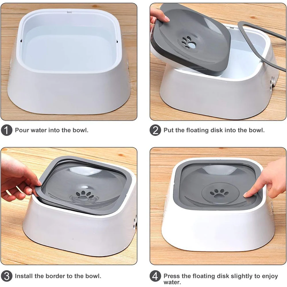 Pet Vogue Slow Feeder No Spill Drinking Water Bowl for Dogs and Cats - Image 6