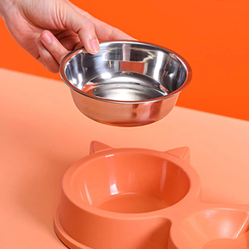 Pet Vogue Slow Feeder No Spill Drinking Water Bowl for Dogs and Cats (Orange) - Image 5