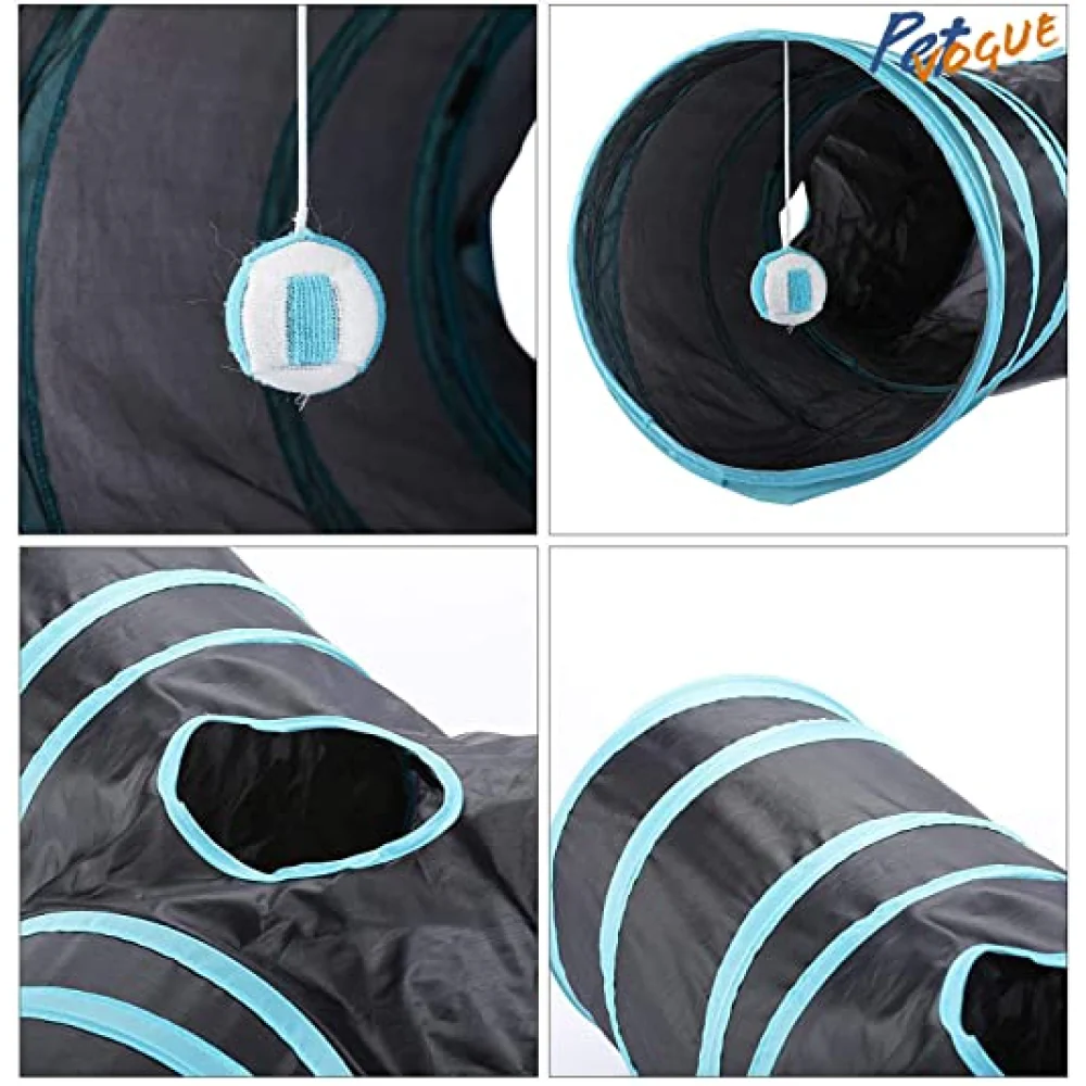 Pet Vogue Tunnel Toy for Cats (Dark Blue) - Image 2