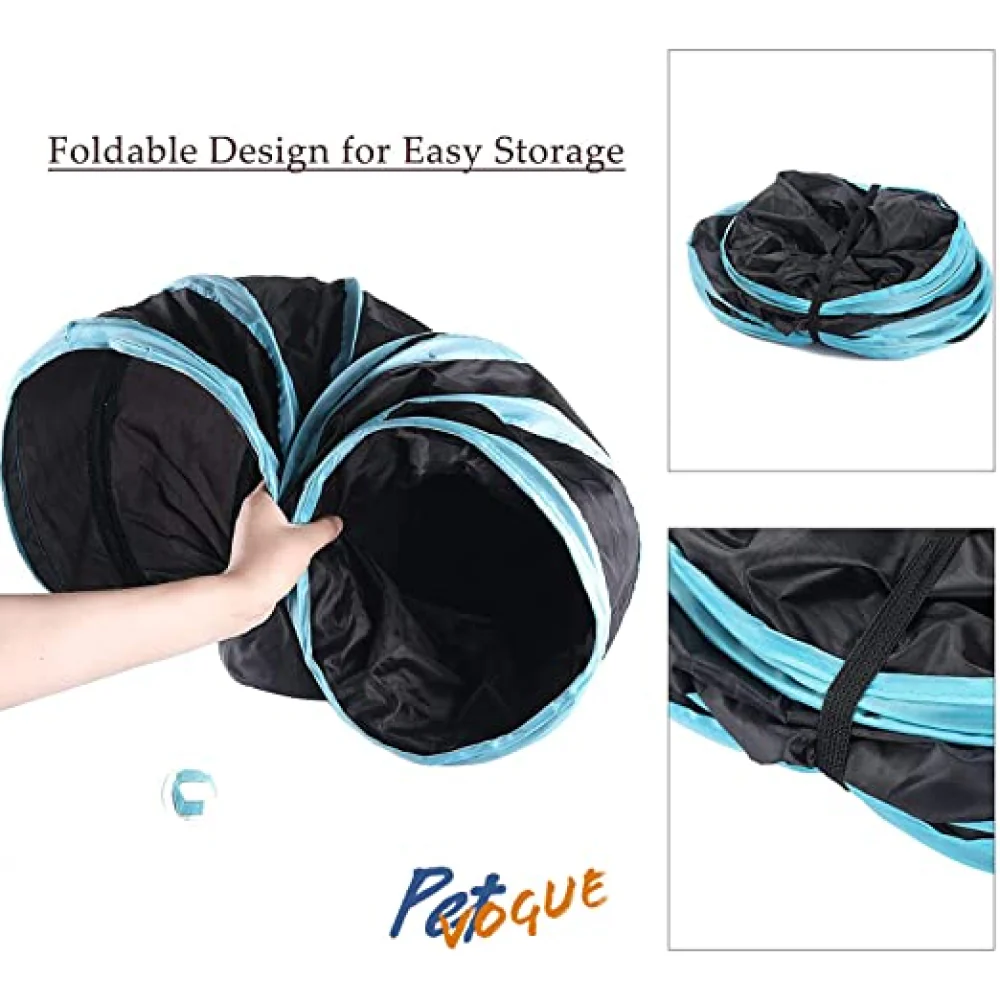 Pet Vogue Tunnel Toy for Cats (Dark Blue) - Image 4