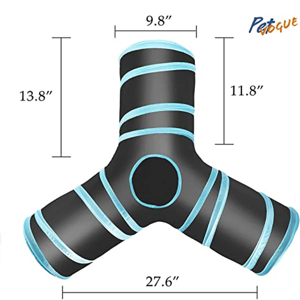 Pet Vogue Tunnel Toy for Cats (Dark Blue) - Image 5