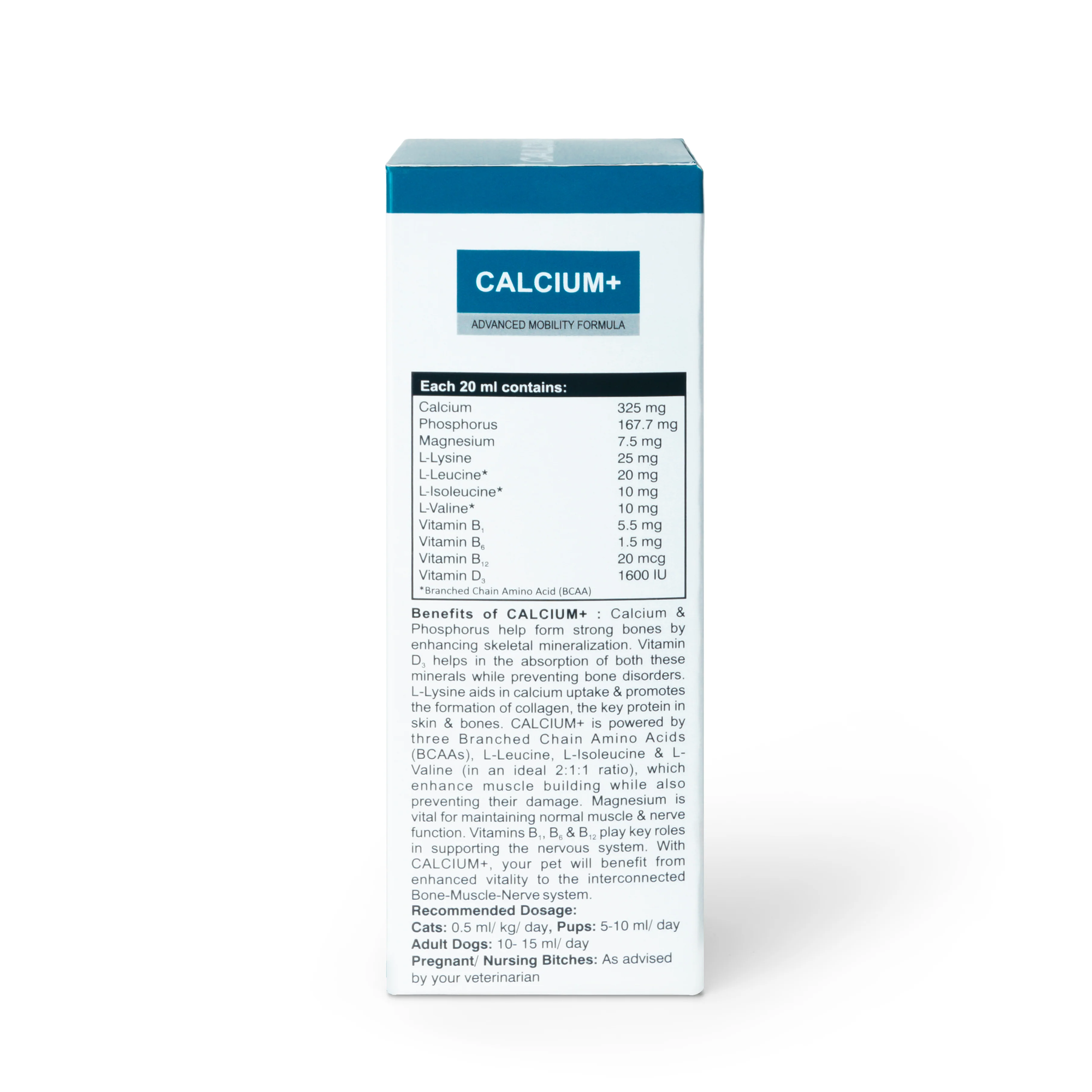 Pet360 Calcium+ Advanced Mobility Formula Syrup for Dogs & Cats - Image 2