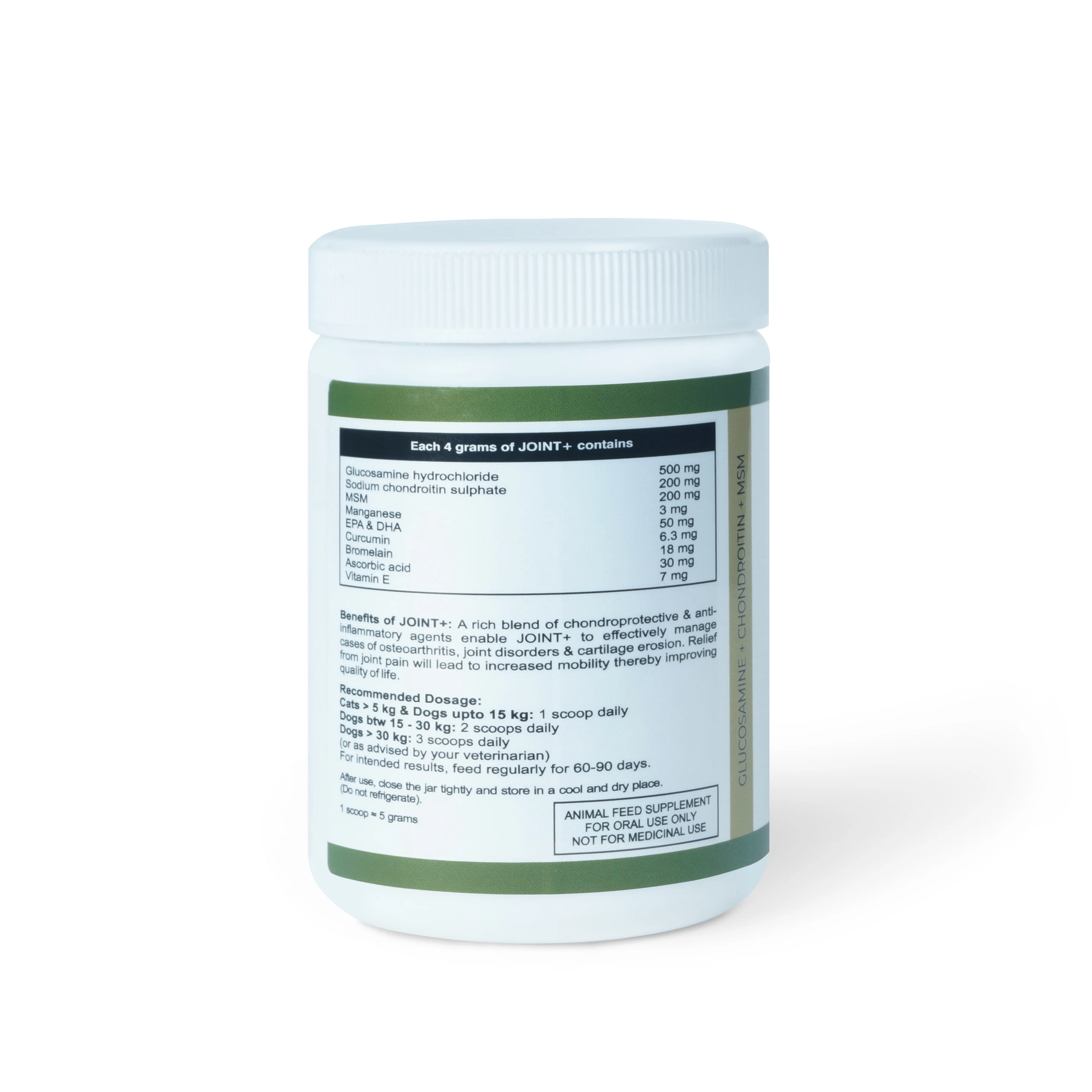 Pet360 Joint+ Glucosamine, Chondrotin & MSM Powder for Dogs & Cats - Image 2