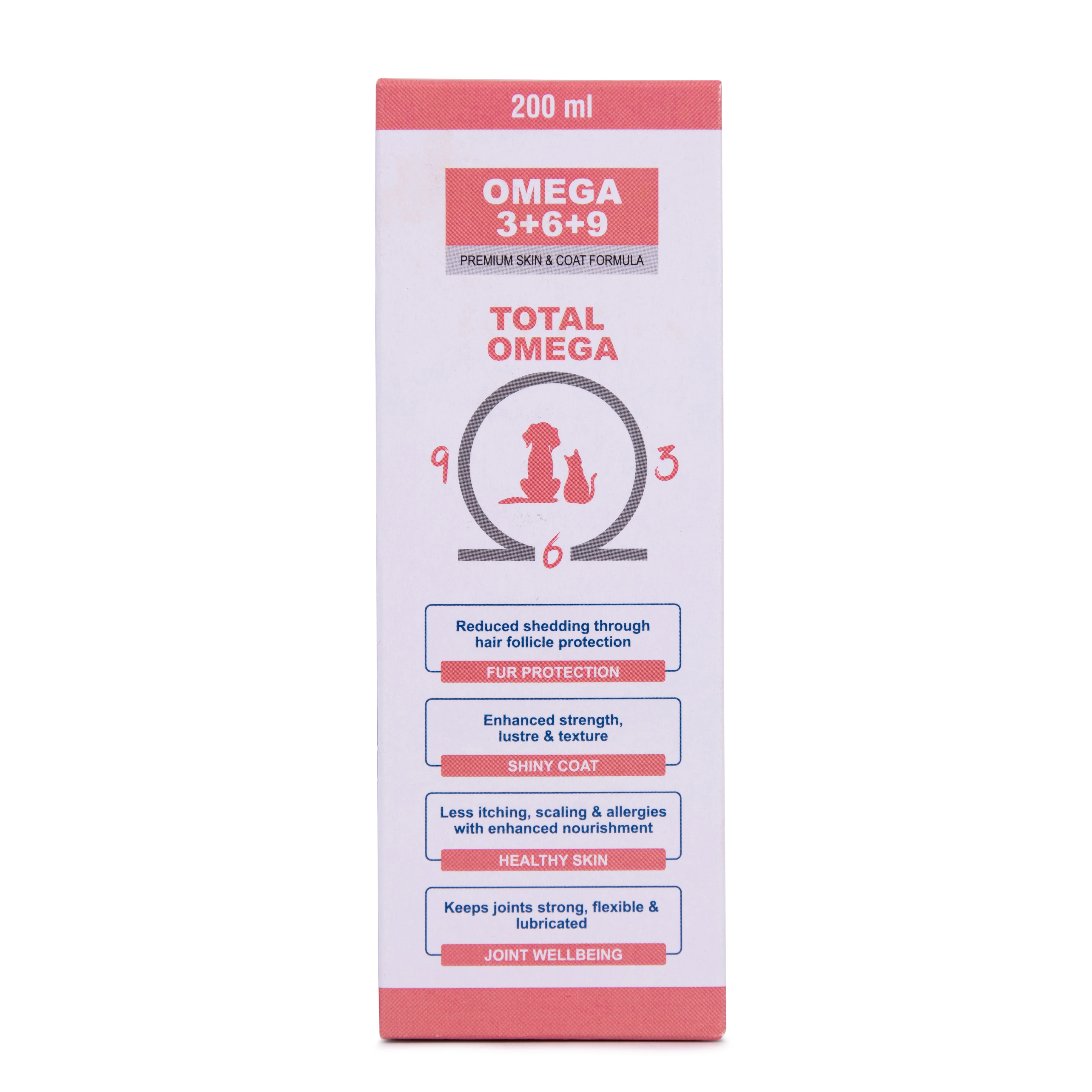 Pet360 Omega 3+6+9 Fur & Coat Control Salmon & Flax Oil for Dogs & Cats - Image 3
