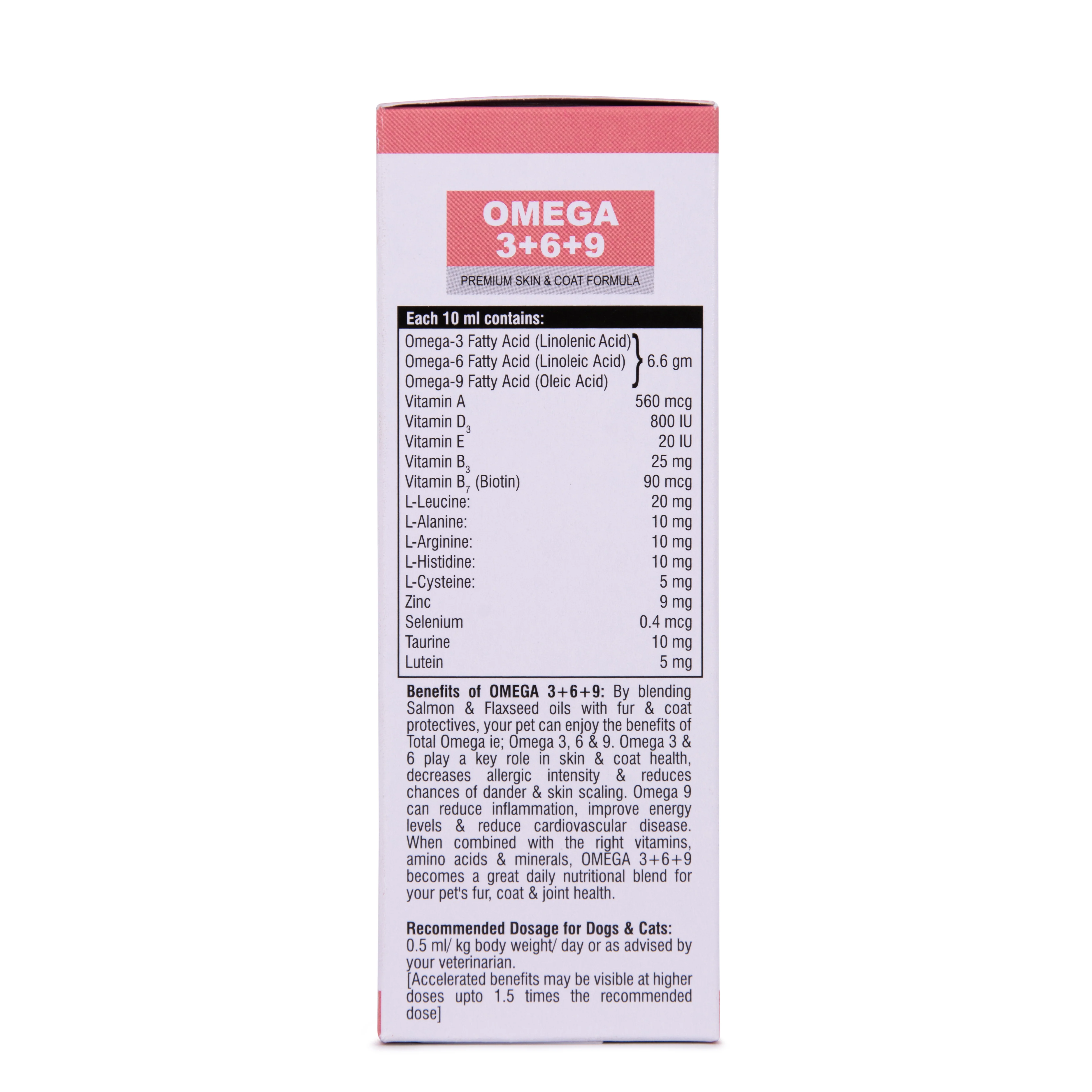 Pet360 Omega 3+6+9 Fur & Coat Control Salmon & Flax Oil for Dogs & Cats - Image 4
