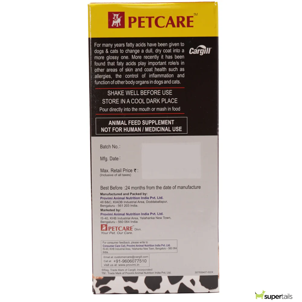Petcare Nutricoat Advance Omega 3 + 6 Syrup for Dogs and Cats - Image 4