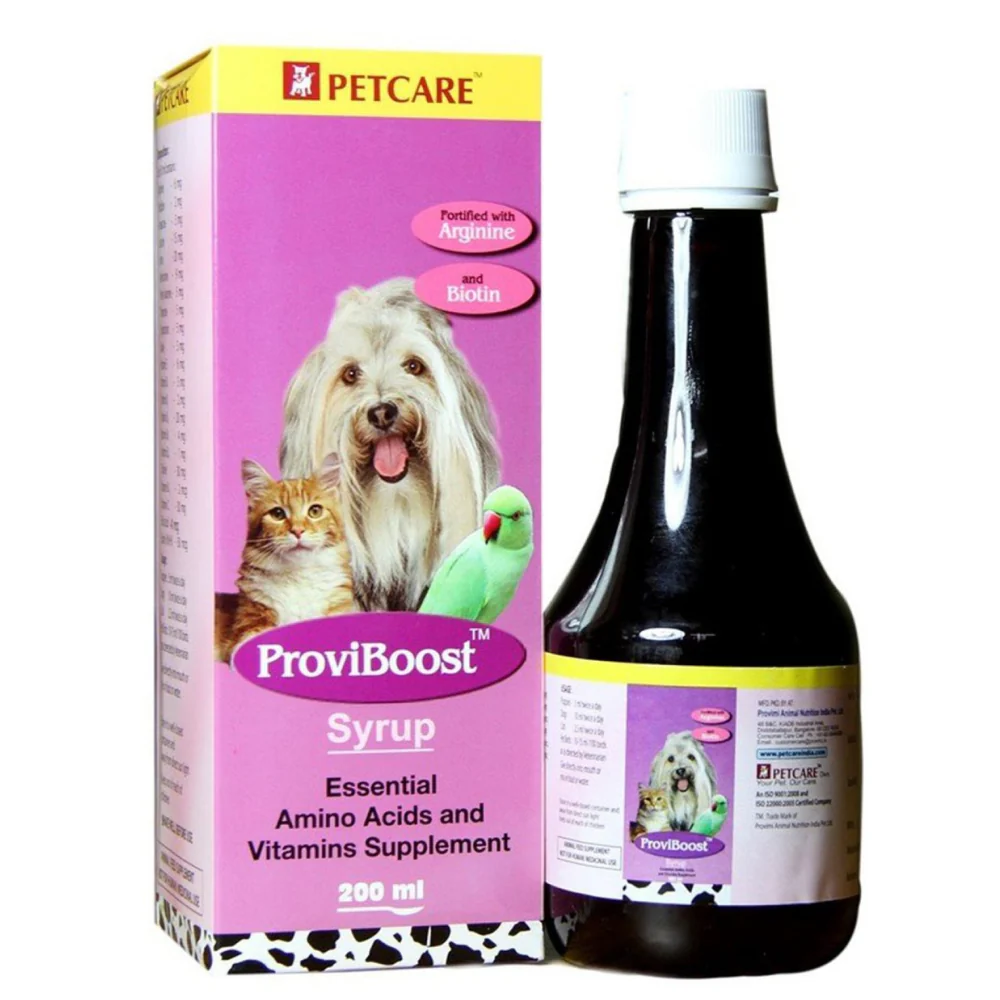 Petcare Provical Pet Calcium Syrup (200ml) and Proviboost Multivitamin Syrup (200ml) Combo for Dogs & Cats - Image 3