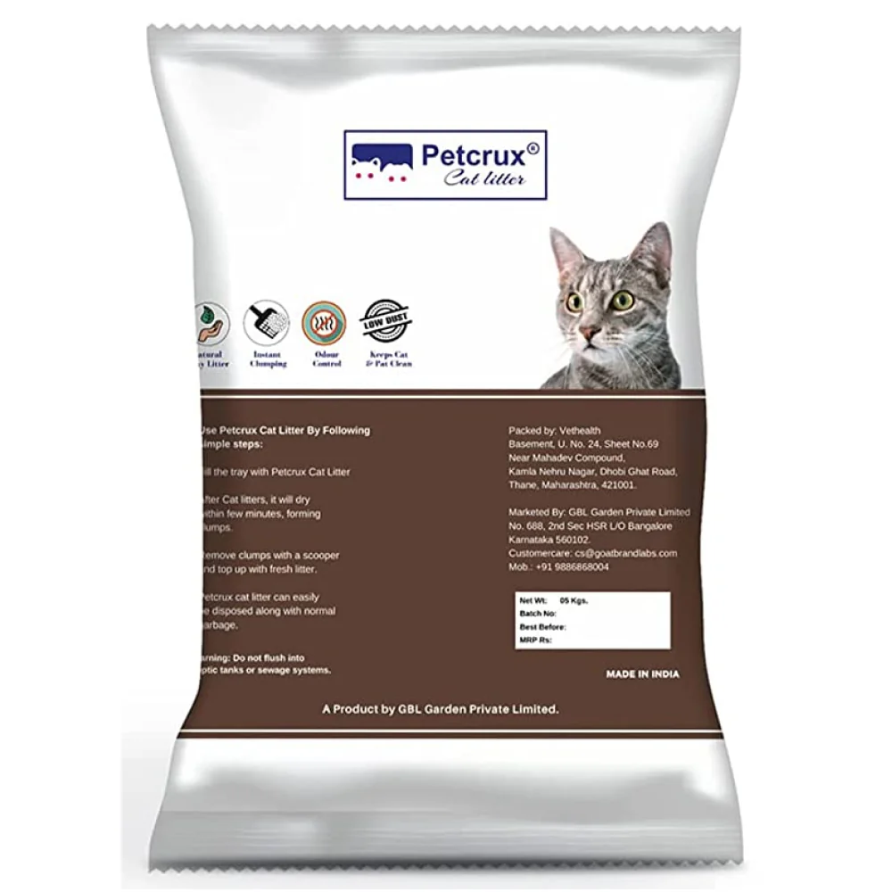 Petcrux Earthy Clump Unscented Cat Litter - Image 2