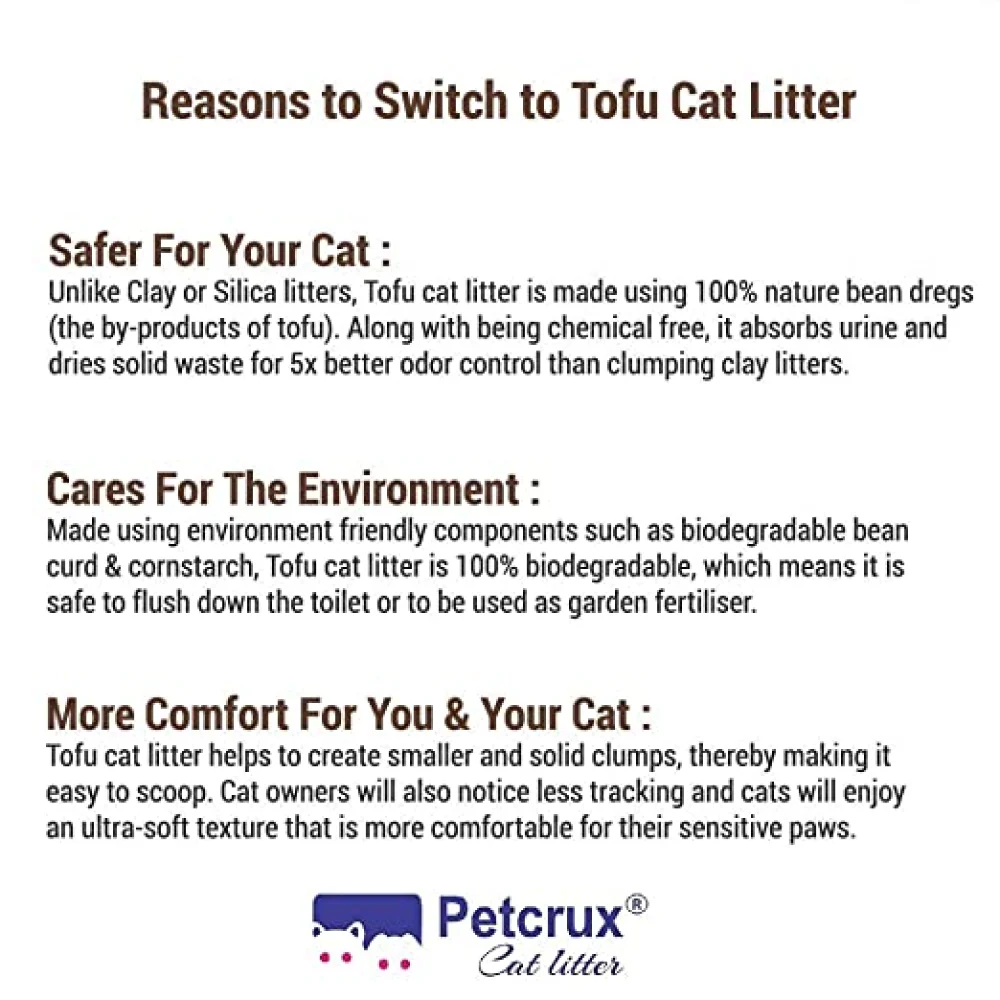 Petcrux Exclusive Organic Tofu Lavender Scented Cat Litter - Image 2