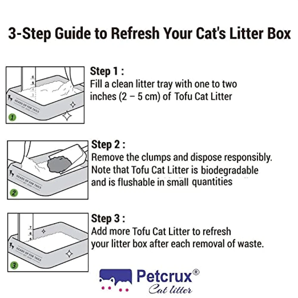 Petcrux Exclusive Organic Tofu Lavender Scented Cat Litter - Image 3