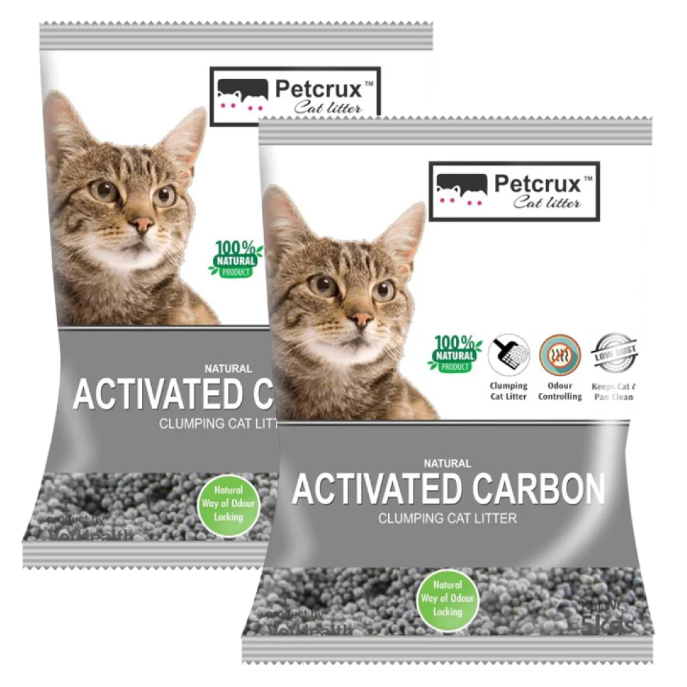 PetCrux Exclusive Scoopable Unscented Natural Activated Carbon Cat Litter - Image 3