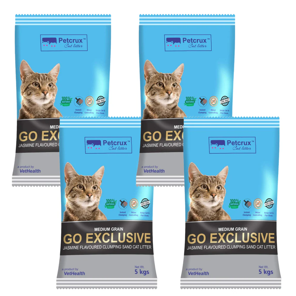 Petcrux Go Exclusive Scoopable Montonite Jasmine Cat Litter in Reusable Jute Bag - Image 4
