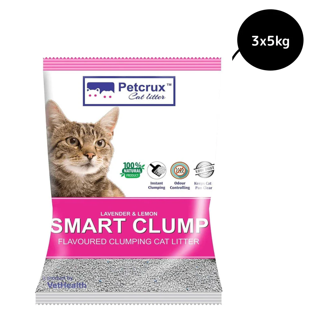 Petcrux Lavender & Lemon Scented Smart Clumping Cat Litter - Image 3