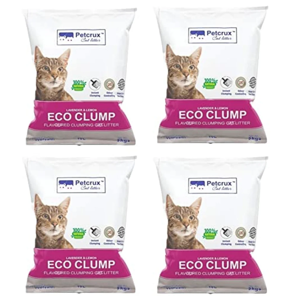 Petcrux Lavender & Lemon Scented Eco Clumping Cat Litter - Image 4