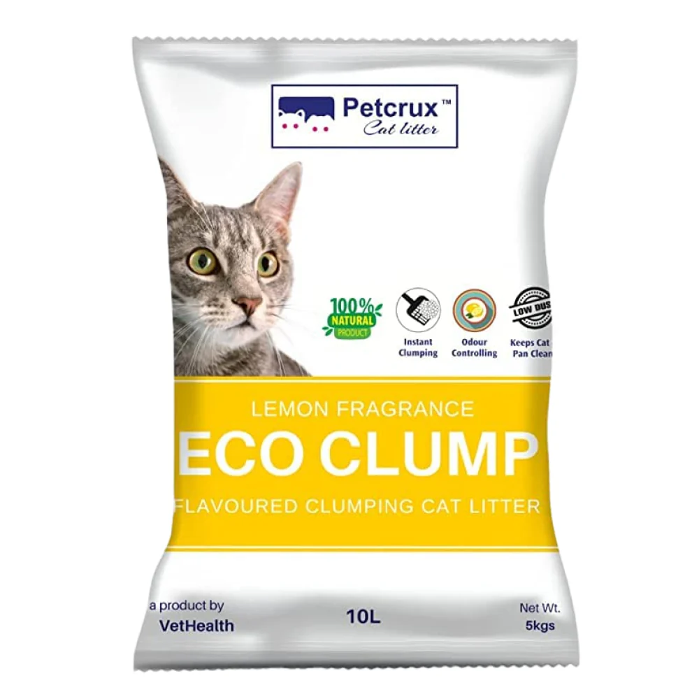Petcrux Lemon Scented Eco Clumping Cat Litter (Limited Stocks)