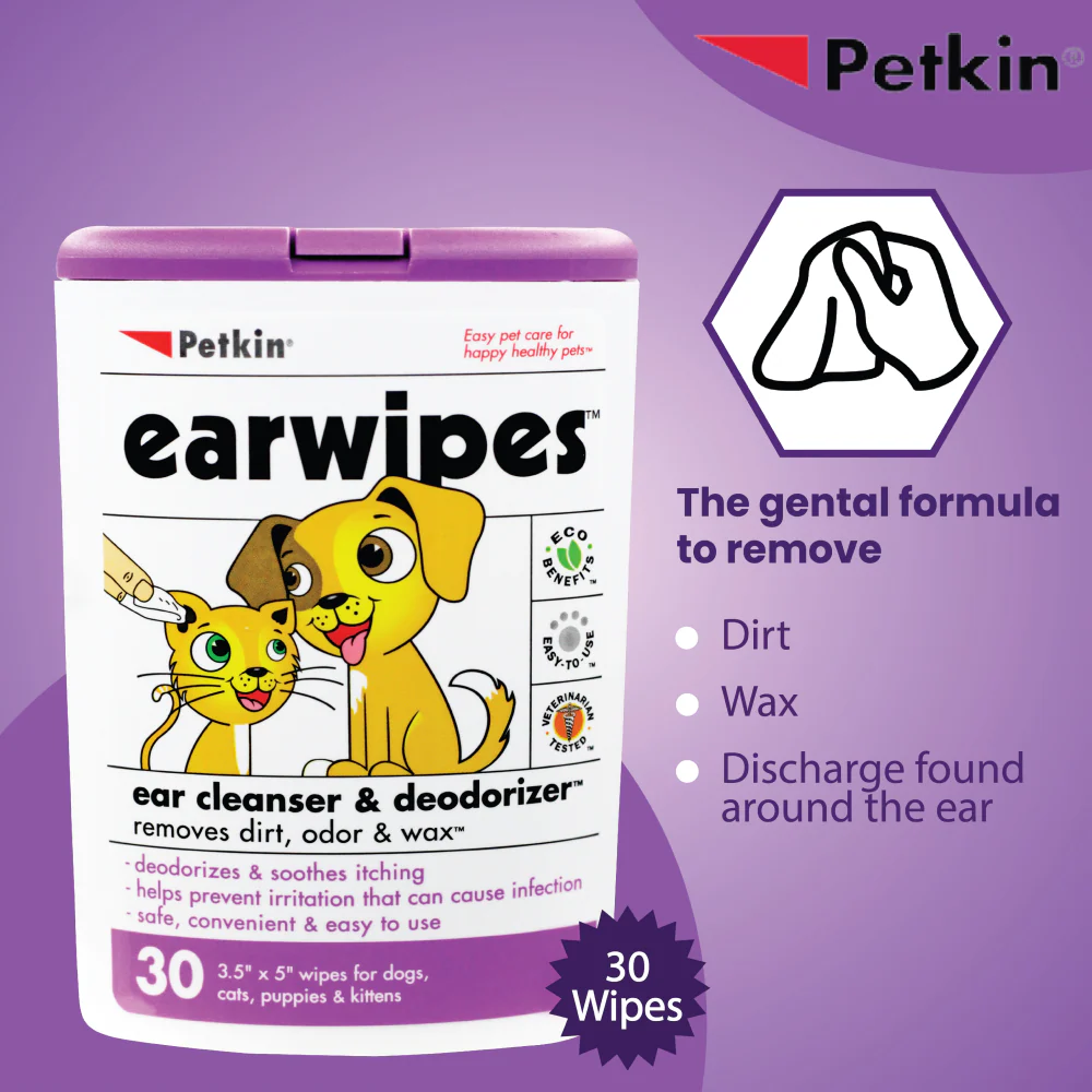 Petkin Ear Wipes for Dogs and Cats - Image 3