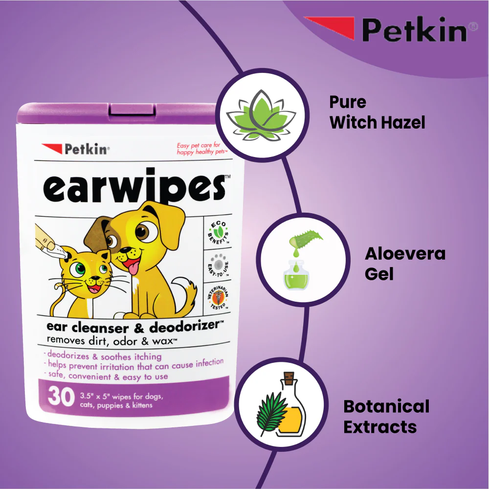 Petkin Ear Wipes for Dogs and Cats - Image 4