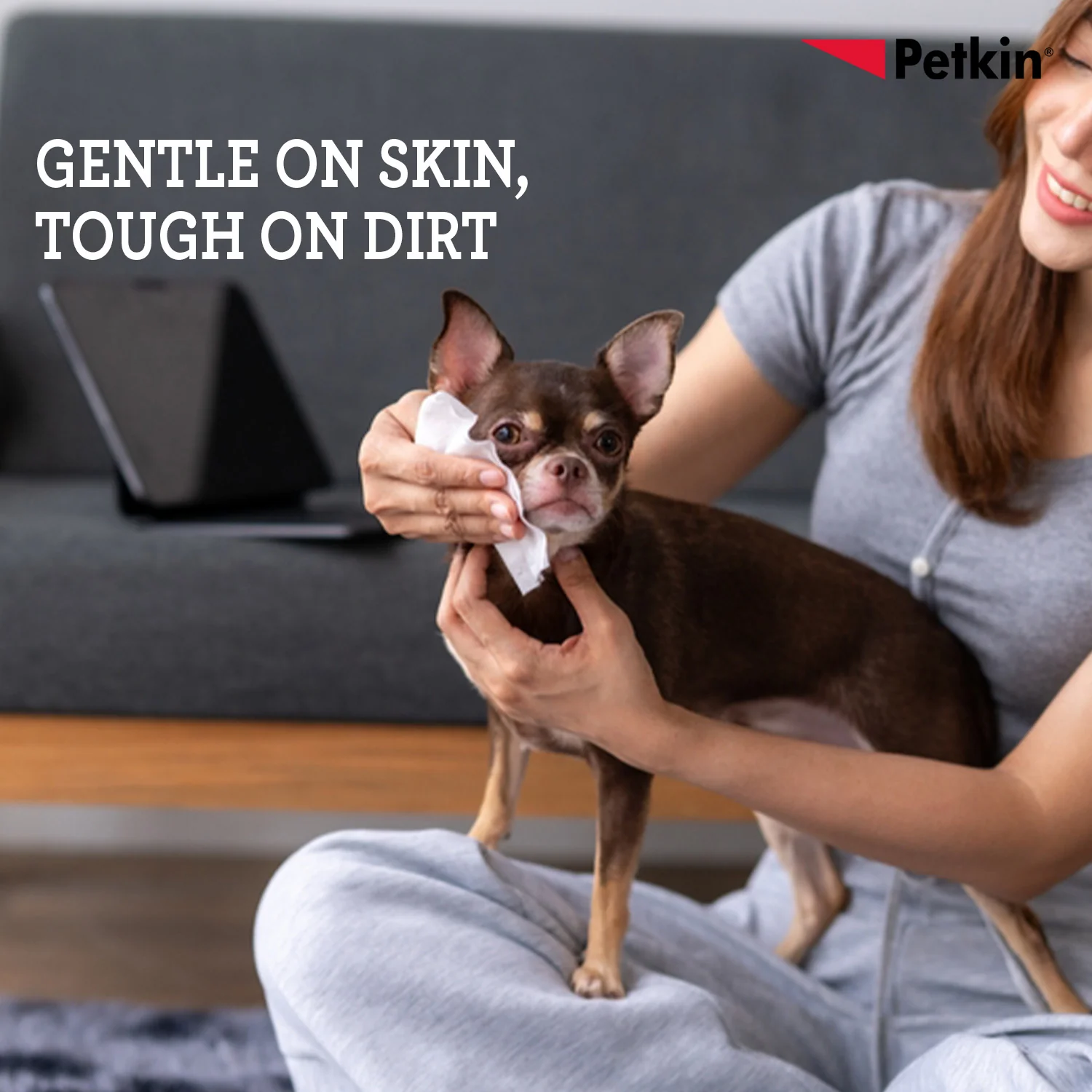 Petkin Gaint Big N' Thick  Unscented Petwipes for Dogs and Cats - Image 5