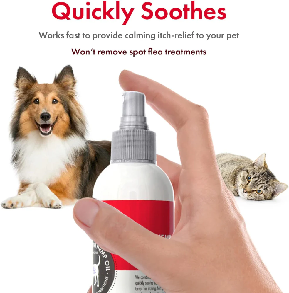 Petkin Lavender Hemp Calming itch Spray for Dogs and Cats - Image 4
