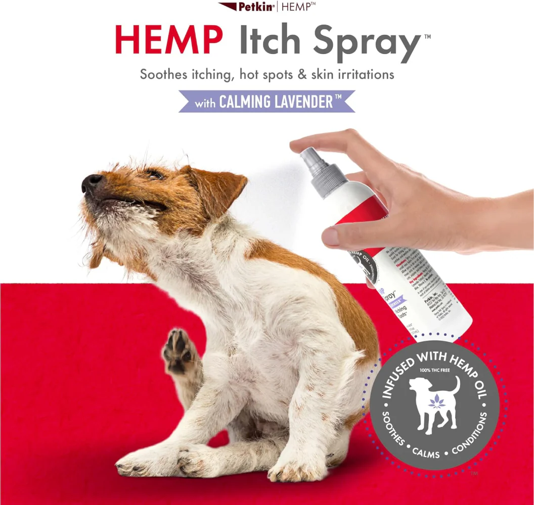 Petkin Lavender Hemp Calming itch Spray for Dogs and Cats - Image 5