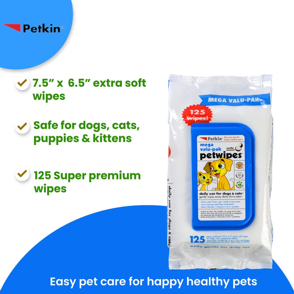 Petkin Mega Value Pack Petwipes for Dogs and Cats - Image 3