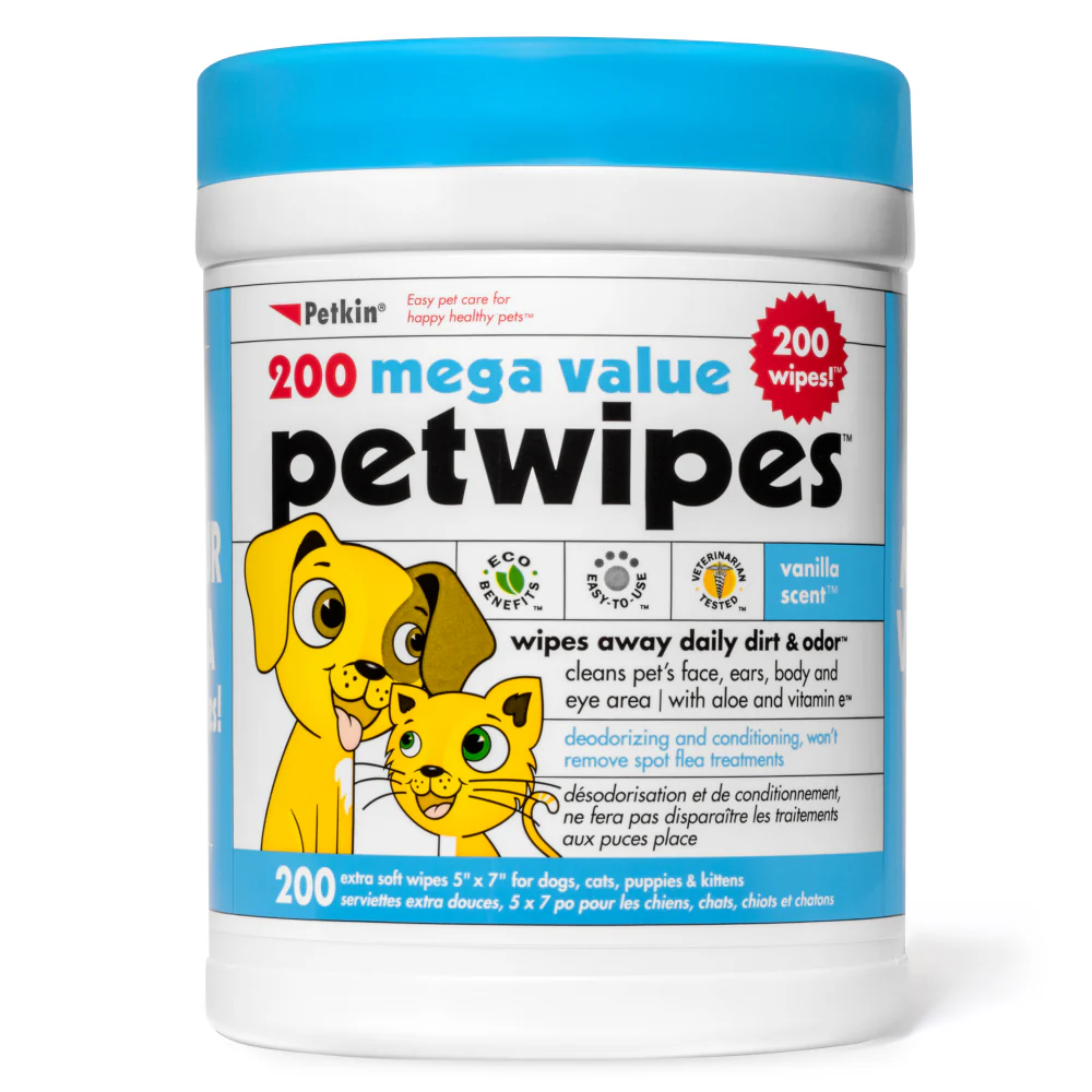 Petkin Mega Value Pack Petwipes for Dogs and Cats - Image 5