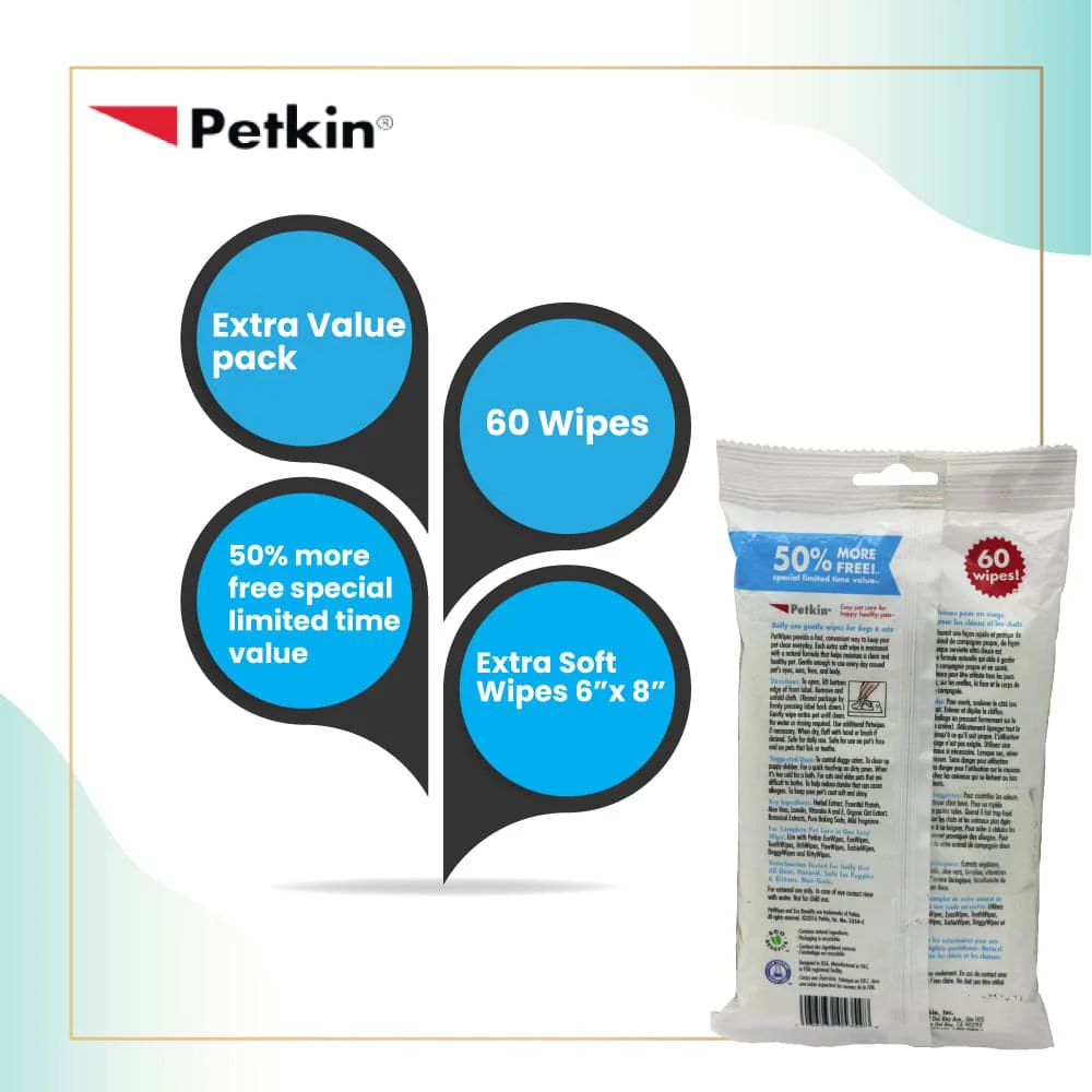 Petkin Petwipes for Dogs and Cats - Image 5
