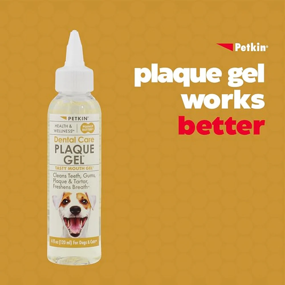 Petkin Peanut Butter Plaque Gel for Dogs and Cats - Image 2