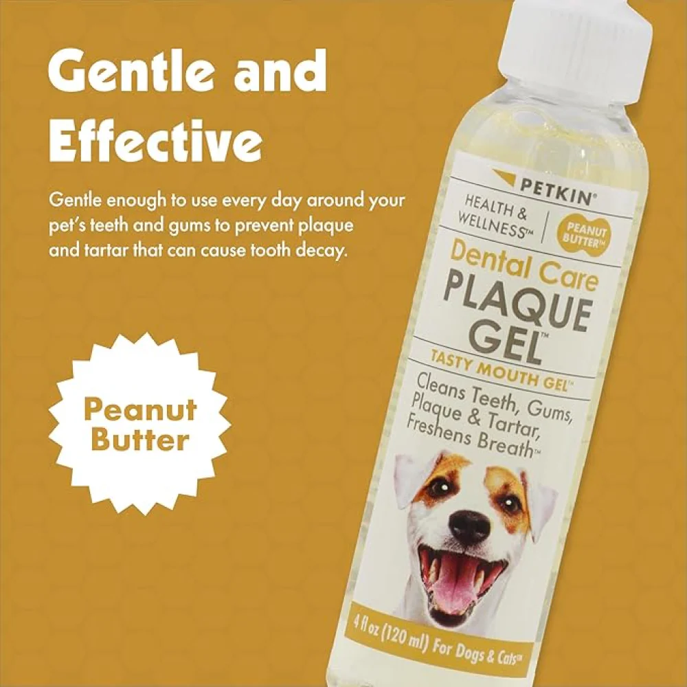 Petkin Peanut Butter Plaque Gel for Dogs and Cats - Image 3