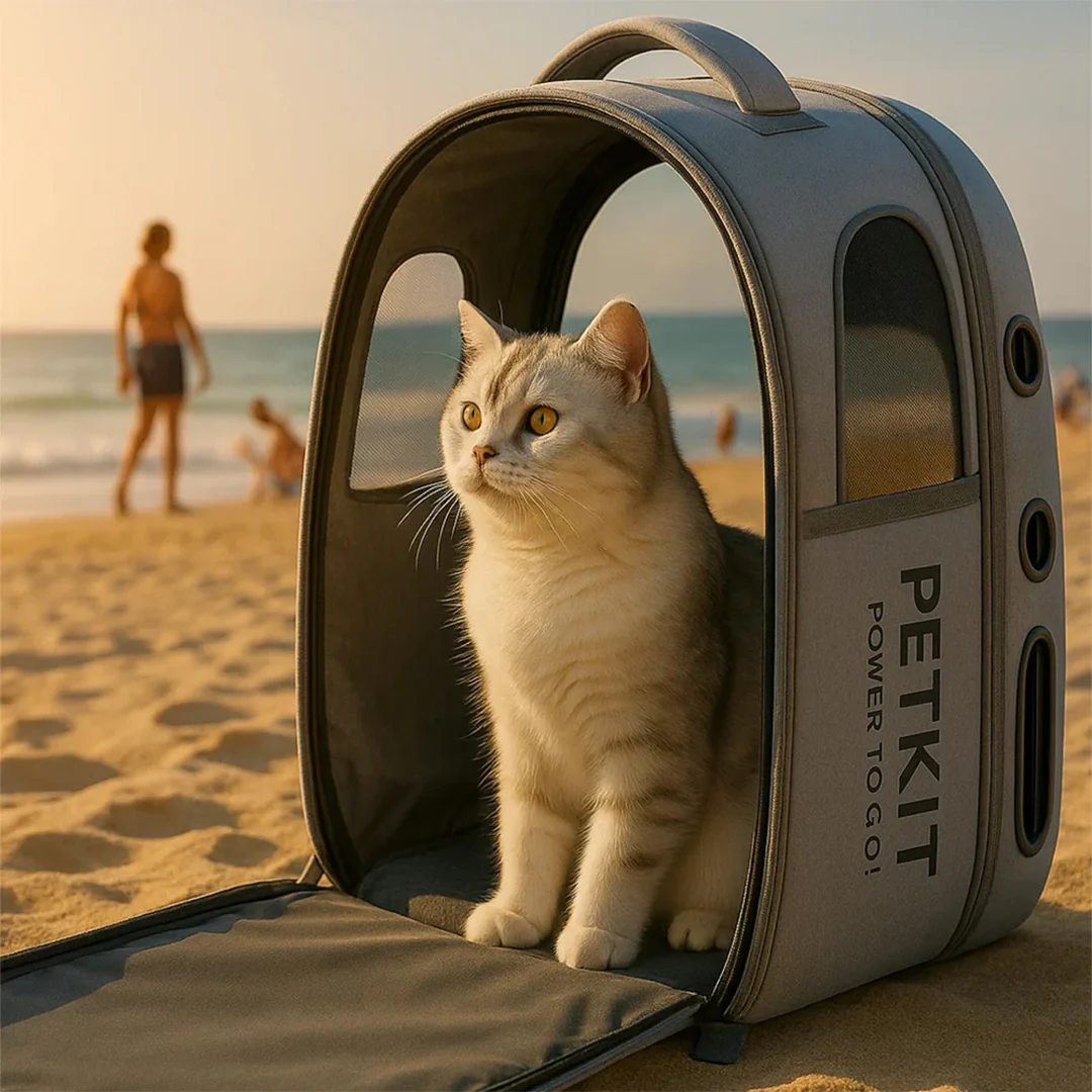 Petkit Breezy 2 Smart Carrier Backpack for Cats (Green) - Image 6