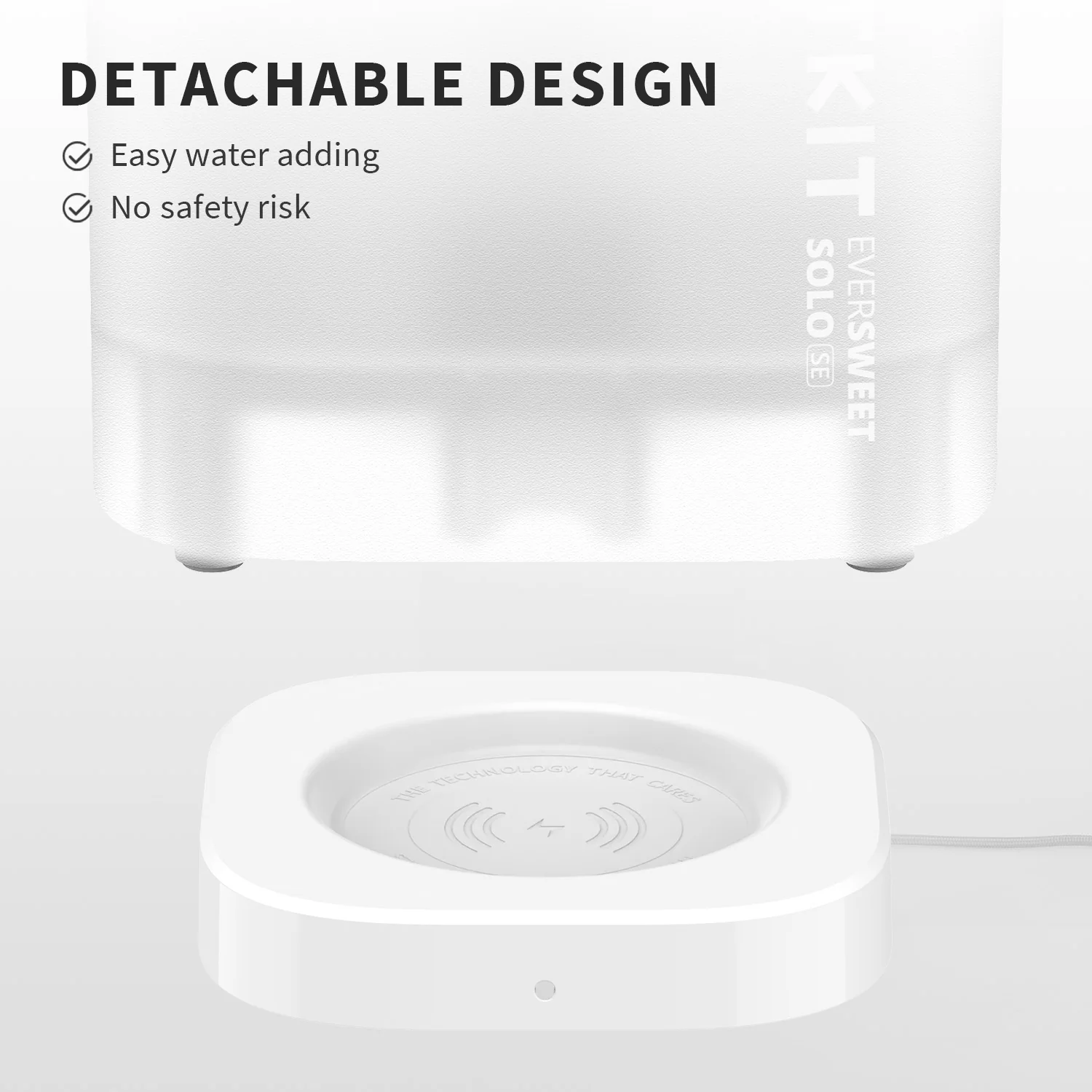 Petkit Eversweet Solo SE Smart Automatic Water Fountain for Cats & Dogs (White) - Image 2