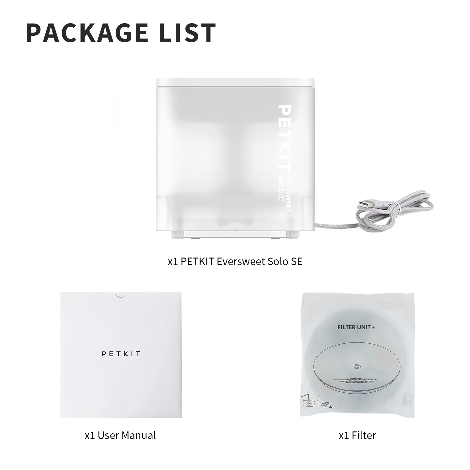 Petkit Eversweet Solo SE Smart Automatic Water Fountain for Cats & Dogs (White) - Image 7