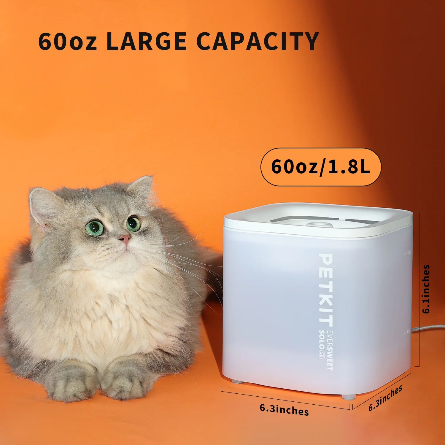 Petkit Eversweet Solo SE Smart Automatic Water Fountain for Cats & Dogs (White) - Image 8