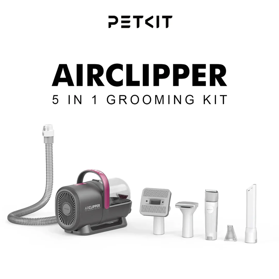 Petkit Professional 5 in 1 Grooming & Hair Vaccum Kit for Dogs and Cats (Grey) - Image 9