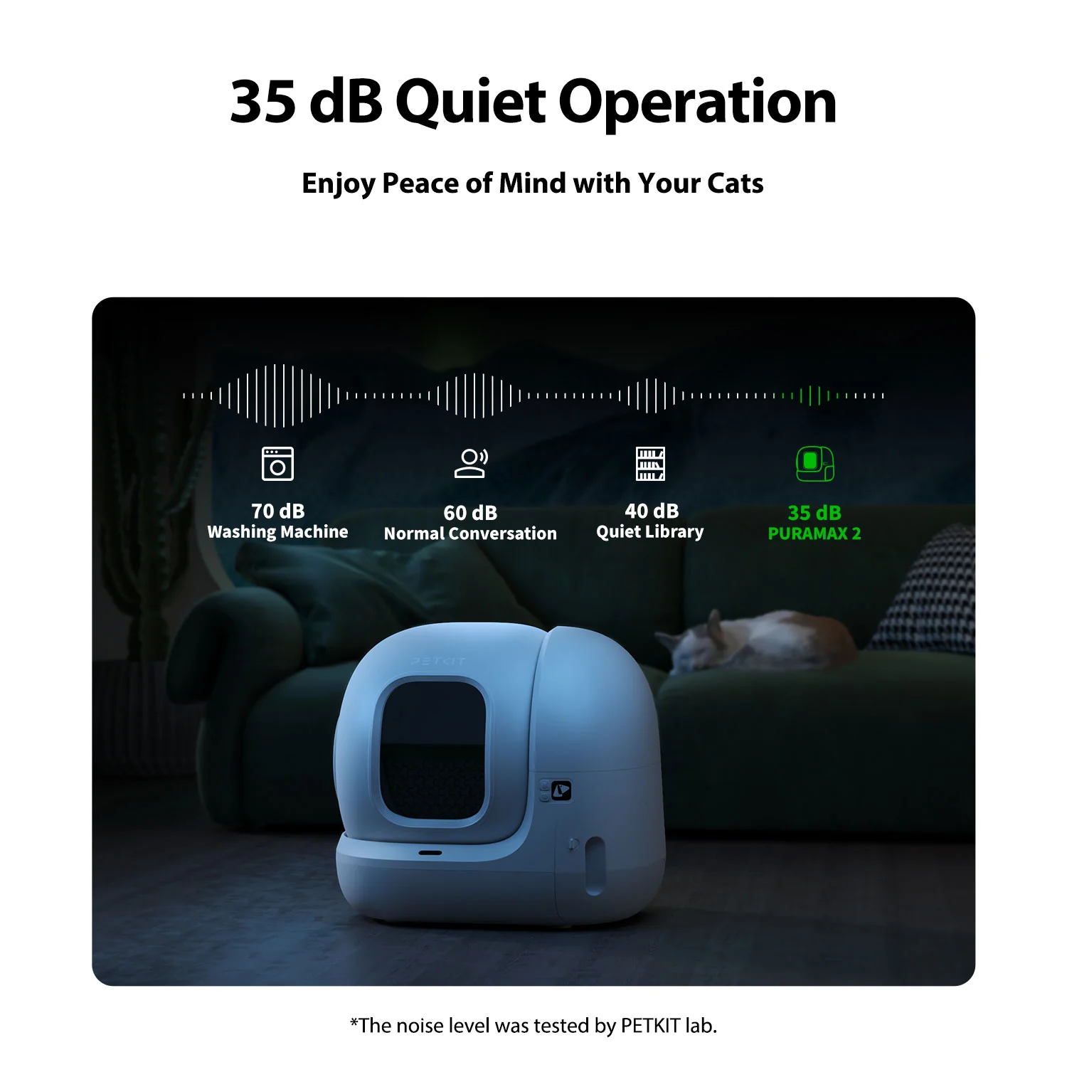 Petkit PuraMax2 Automatic Self Cleaning App Controlled 2.4G WiFi Litter Box for Cats (White) - Image 11