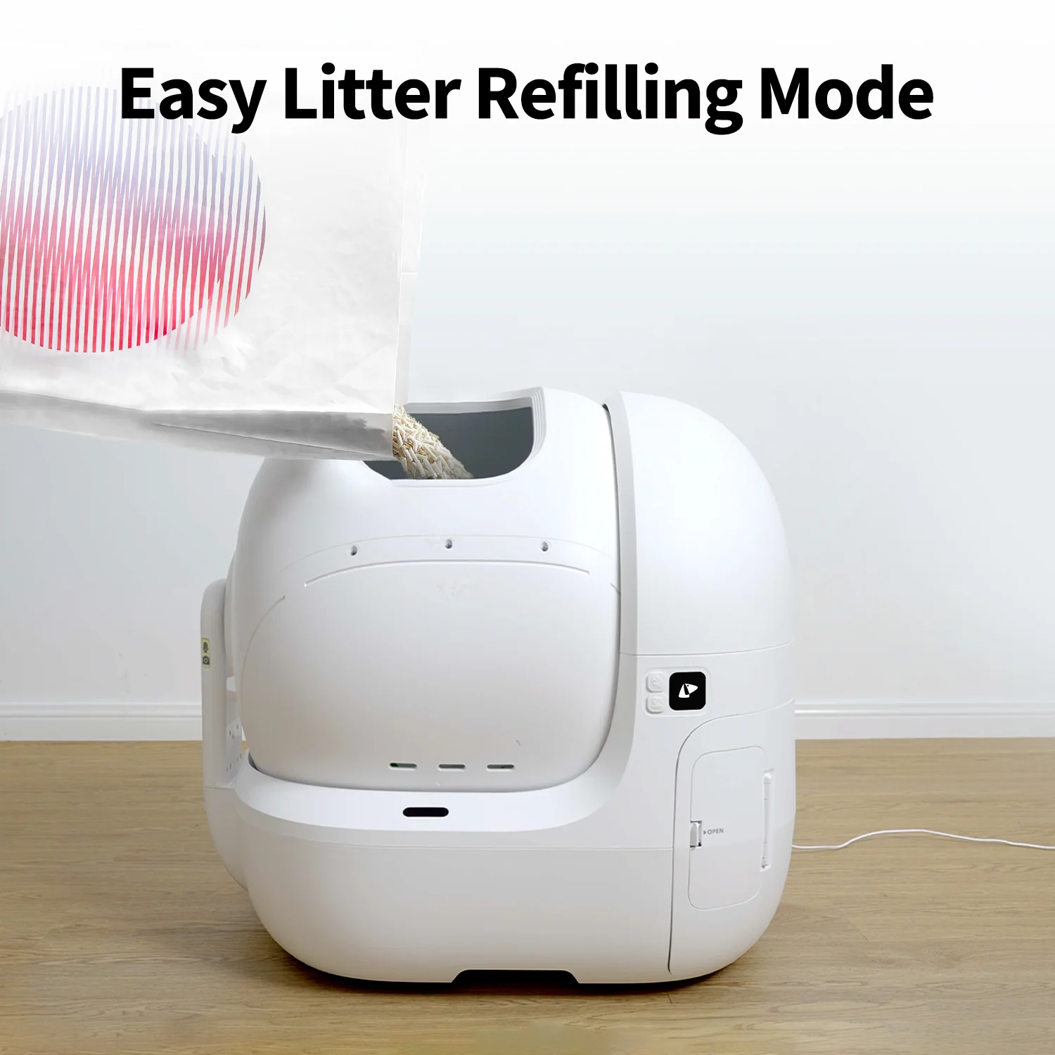 Petkit Purobot Max Pro Automatic Self Cleaning Litter Box for Cats (White) - Image 9