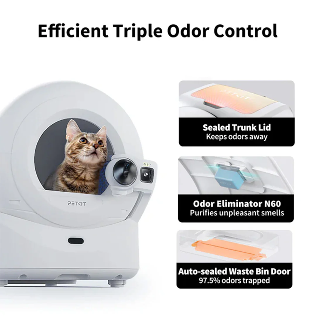 Petkit Purobot Ultra Automatic Self Cleaning Litter Box for Cats (White) - Image 10