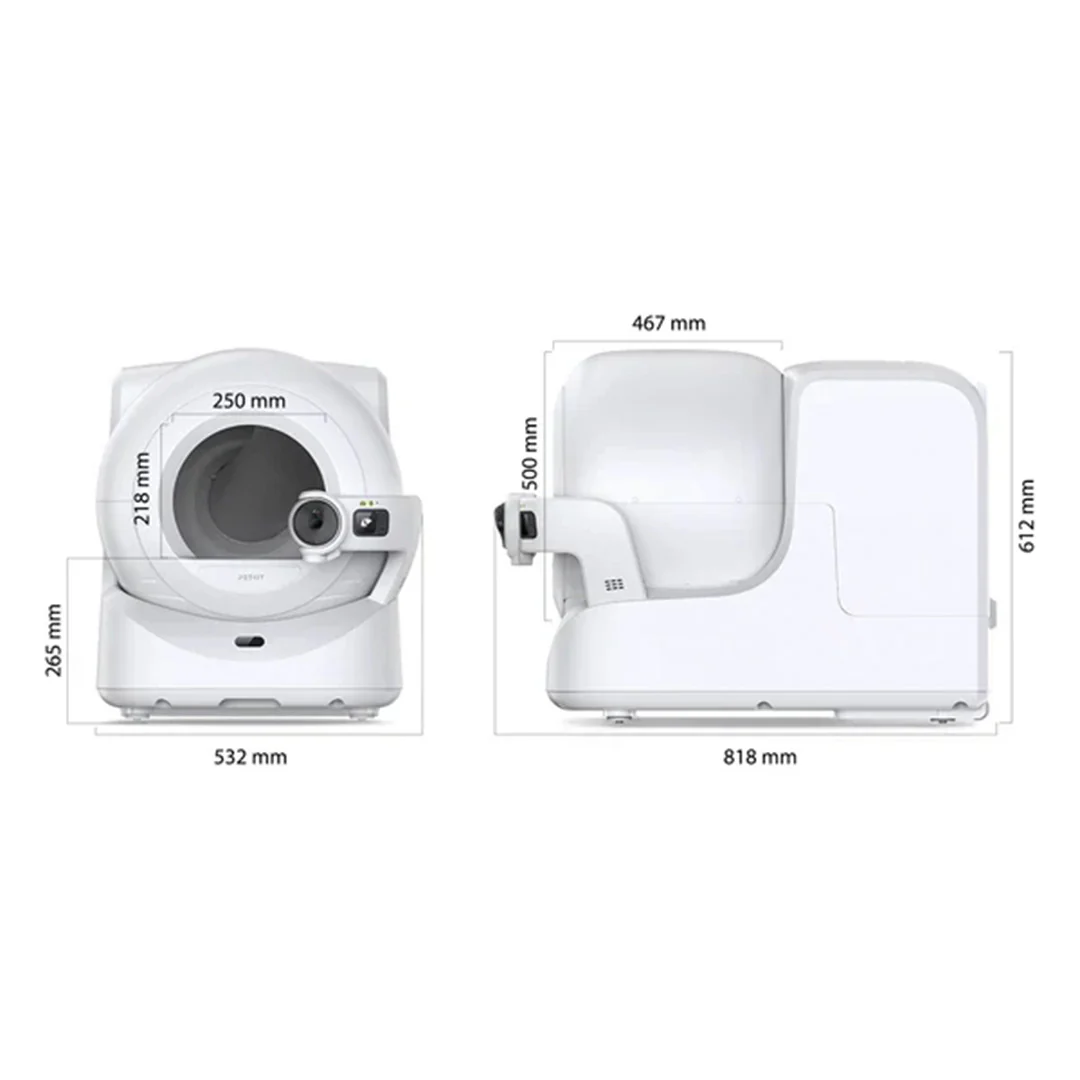 Petkit Purobot Ultra Automatic Self Cleaning Litter Box for Cats (White) - Image 11