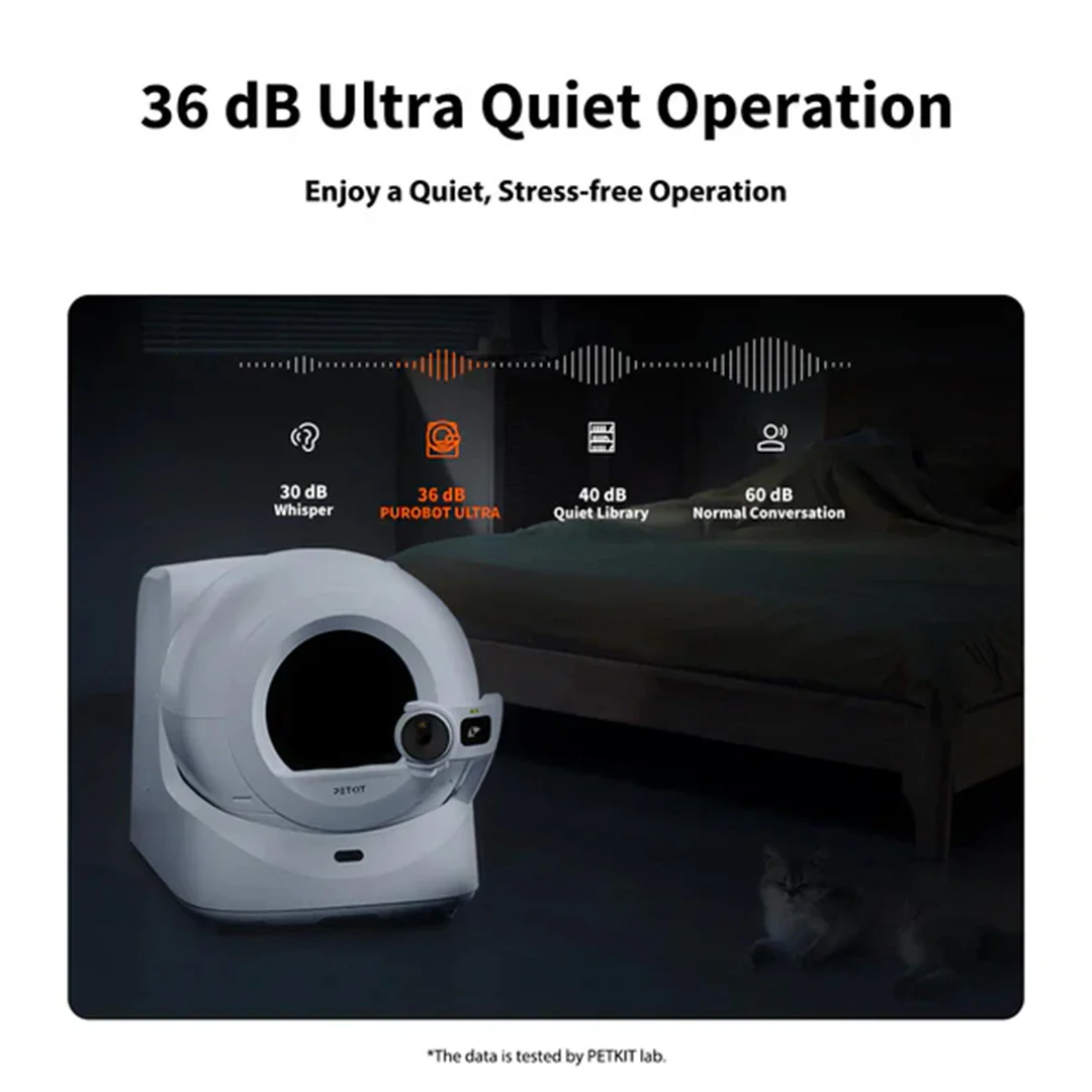 Petkit Purobot Ultra Automatic Self Cleaning Litter Box for Cats (White) - Image 3