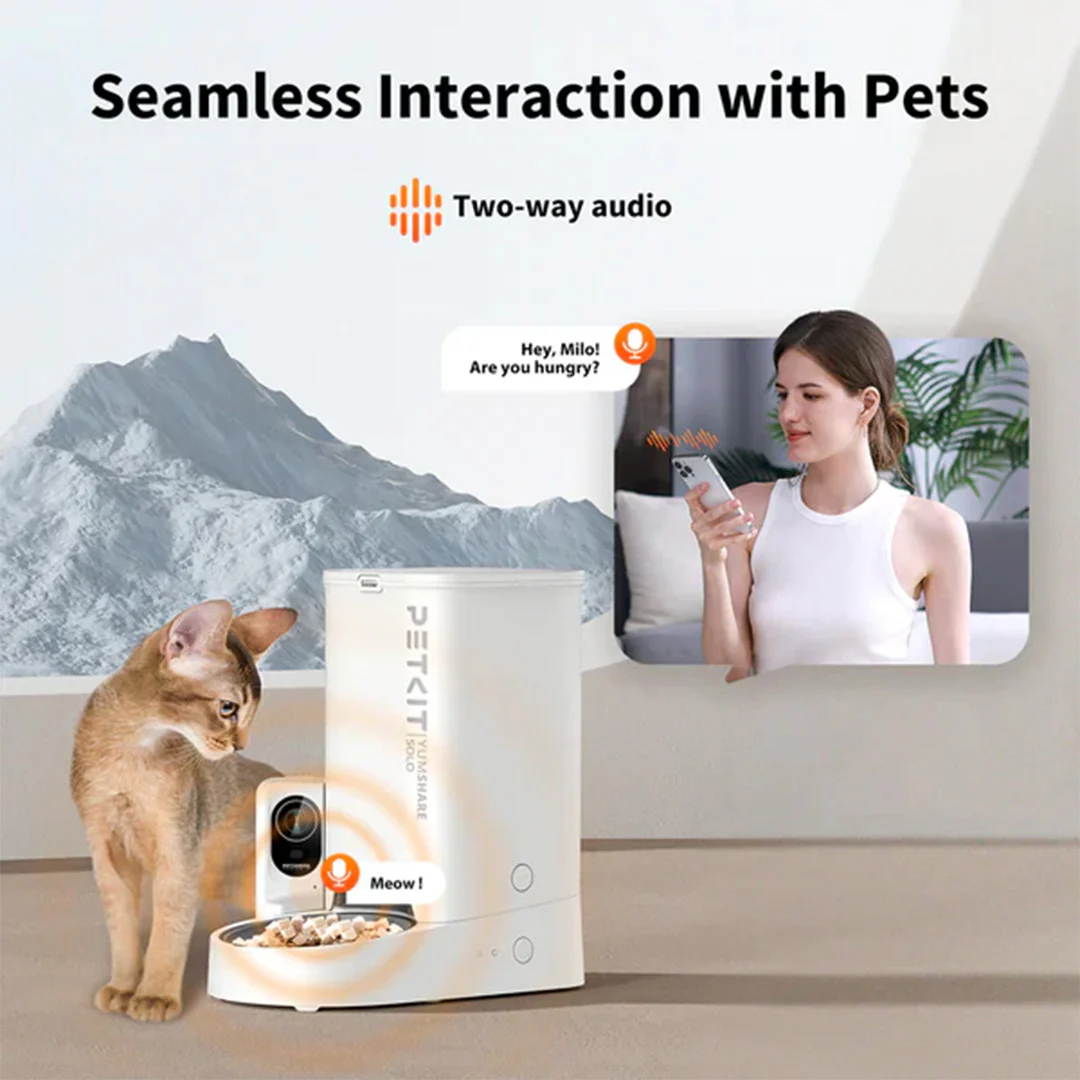 Petkit YumShare Solo Automatic 2.4G WiFi Food Dispenser with HD Camera for Dogs and Cats - Image 3