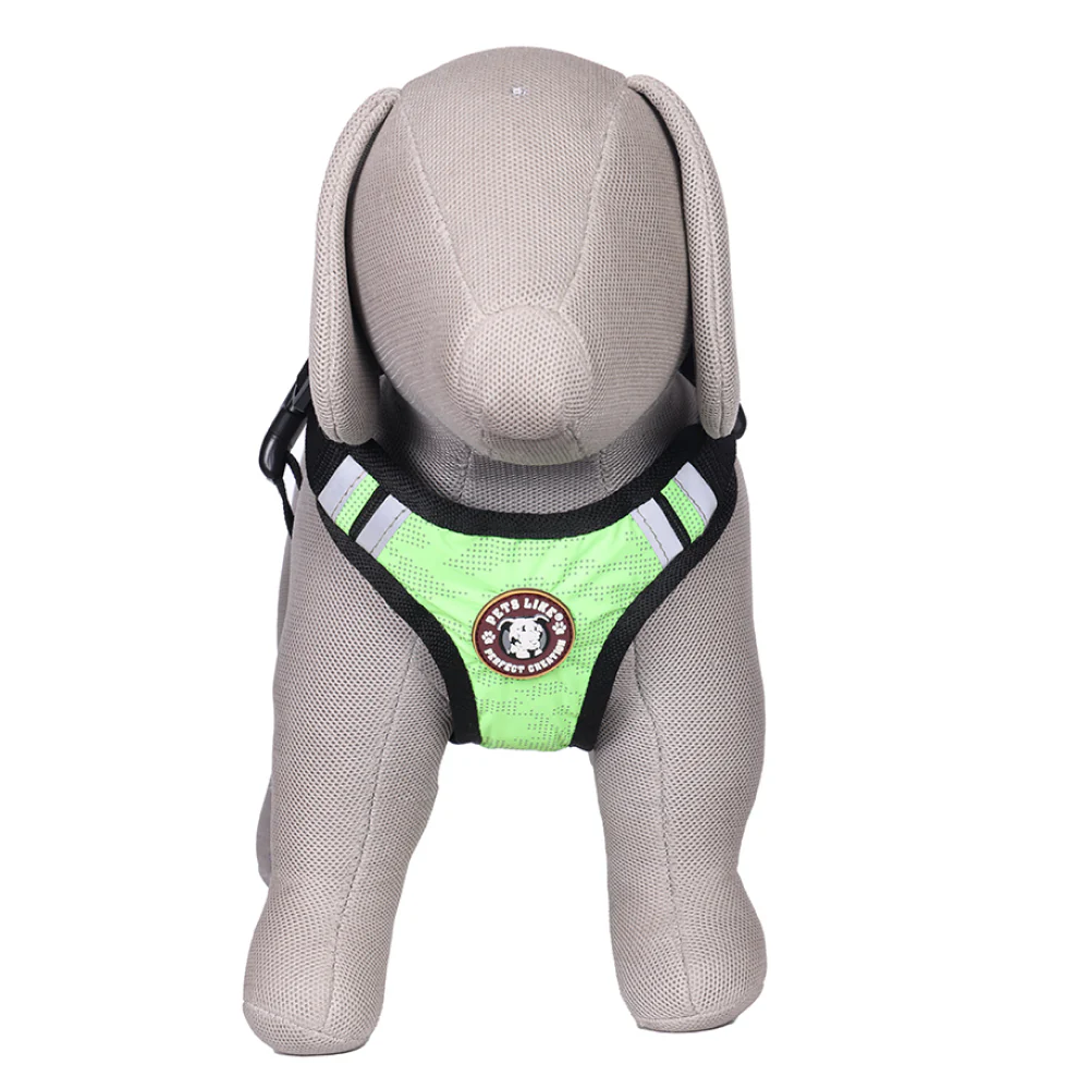 Pets Like Padded Double Side Harness for Dogs (Neon Green) - Image 4