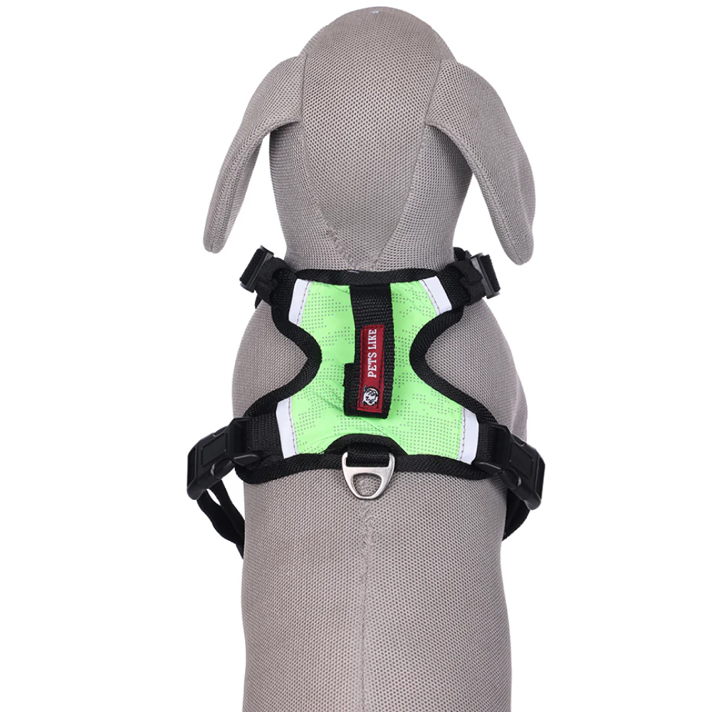 Pets Like Padded Double Side Harness for Dogs (Neon Green) - Image 5