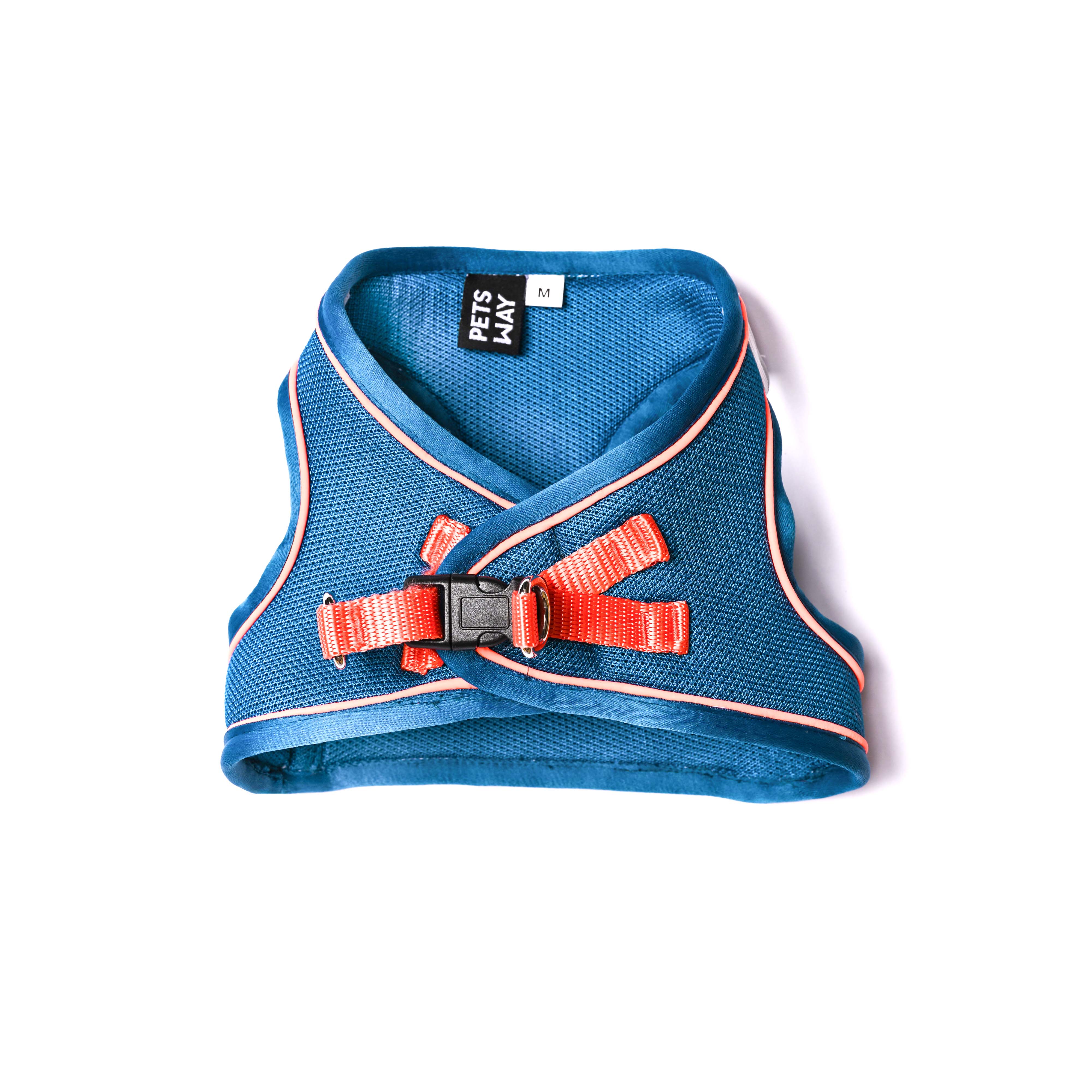 Pets Way Air Mesh Harness for Puppies & Small Dogs (Blue) - Image 3