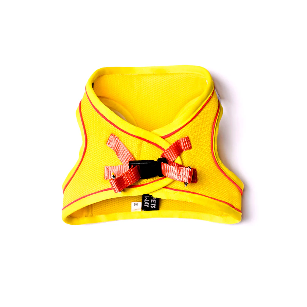 Pets Way Air Mesh Harness for Puppies & Small Dogs (Yellow) - Image 4