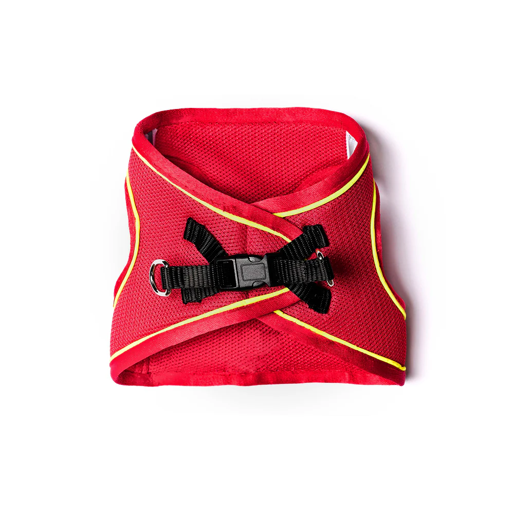 Pets Way Air Mesh Harness for Puppies & Small Dogs (Red) - Image 3